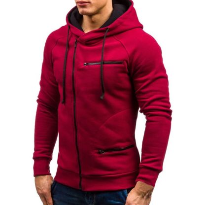 Pocket Zipper Hoodie Jacket - Image 4