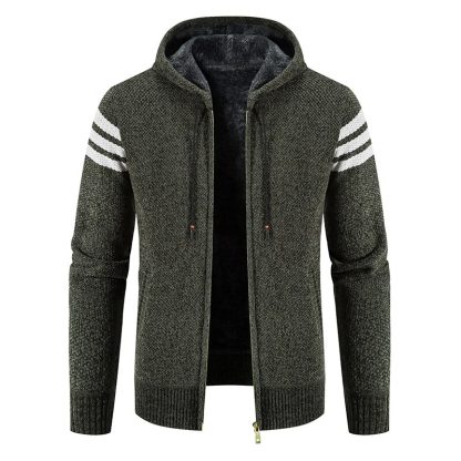 Full Zip Hooded Sweater Coat - Image 3