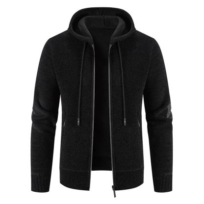 Full Zip Hooded Sweater Coat - Image 4