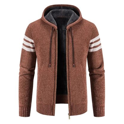 Full Zip Hooded Sweater Coat