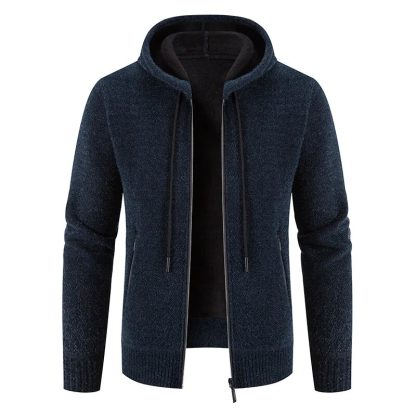 Full Zip Hooded Sweater Coat - Image 6