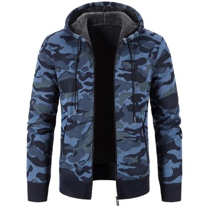 Hooded Camouflage Sweater Jacket - Image 4