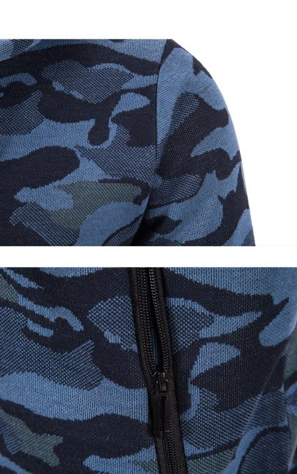 Hooded Camouflage Sweater Jacket - Image 5