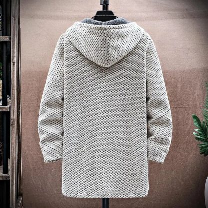 Solid Long Winter Hoodie - Image 2