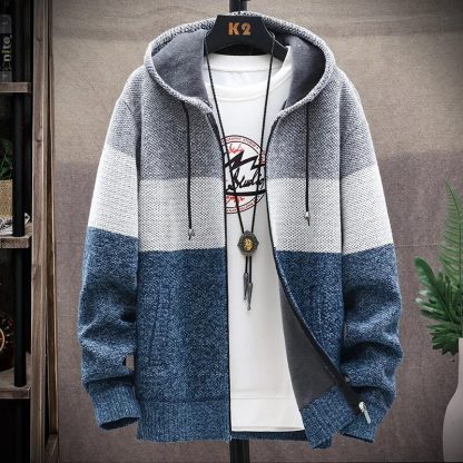Slim Fit Hooded Sweater Jacket - Image 3