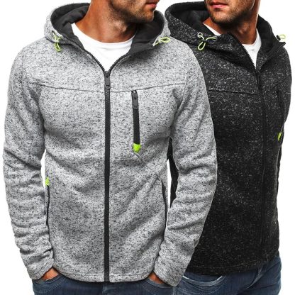 Fitness Zipper Hoodie Sweatshirt - Image 2
