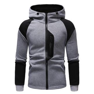 Tracksuit High Neck Zip-Up Hoodie