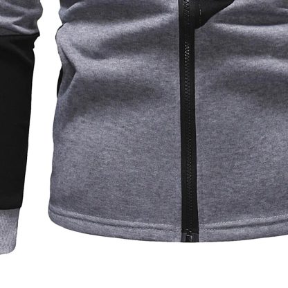 Tracksuit High Neck Zip-Up Hoodie - Image 5