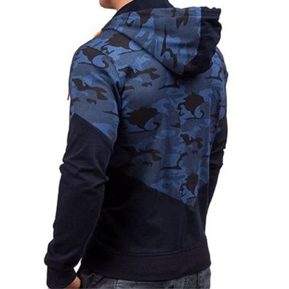 Casual Long Sleeve Zip Hoodie - Image 2