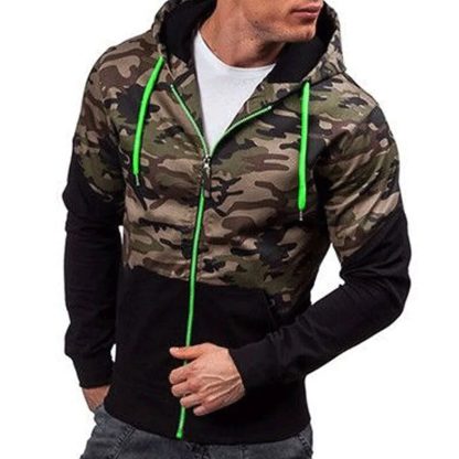 Casual Long Sleeve Zip Hoodie - Image 3