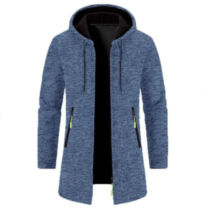 Zip-Up Sweatshirts LongSleeve Knit Hoodie - Image 3
