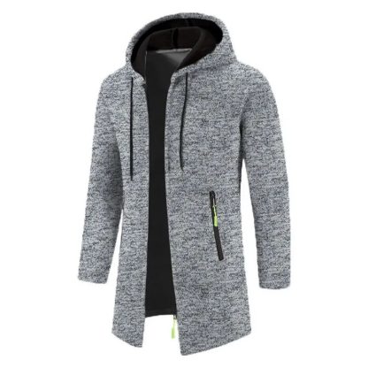 Zip-Up Sweatshirts LongSleeve Knit Hoodie - Image 4