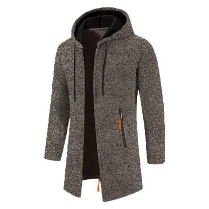 Zip-Up Sweatshirts LongSleeve Knit Hoodie - Image 6