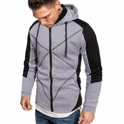 Slim Fit Zippered Style Hoodie - Image 6