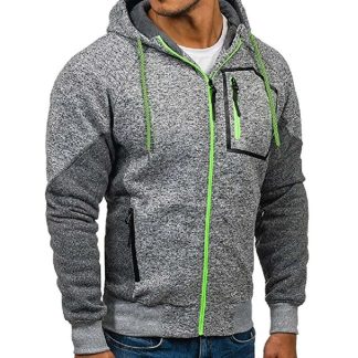 Gym Sports Hoodie with Zip Pockets