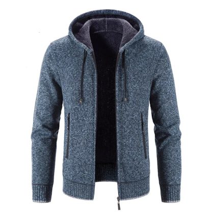 Warm Zipper Sweater Hoodie - Image 2