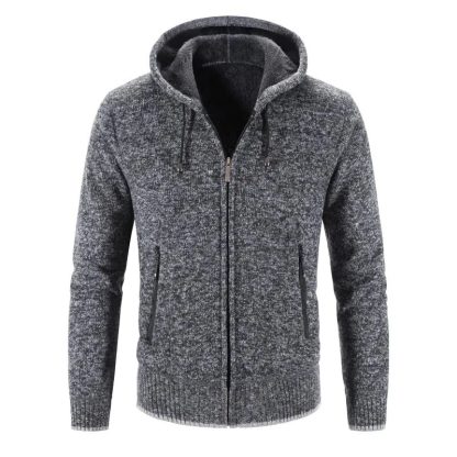 Warm Zipper Sweater Hoodie - Image 3