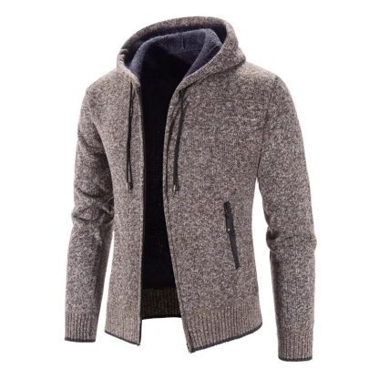 Warm Zipper Sweater Hoodie - Image 4
