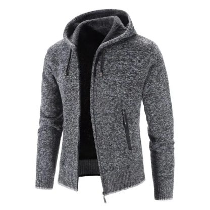 Warm Zipper Sweater Hoodie - Image 5