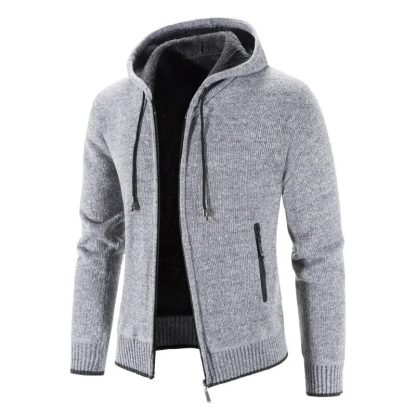 Warm Zipper Sweater Hoodie - Image 6