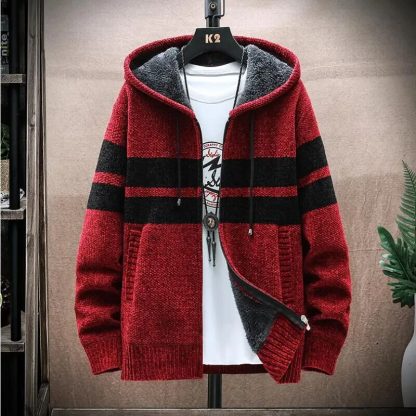 Cozy Knitwear Style Hoodie - Image 3