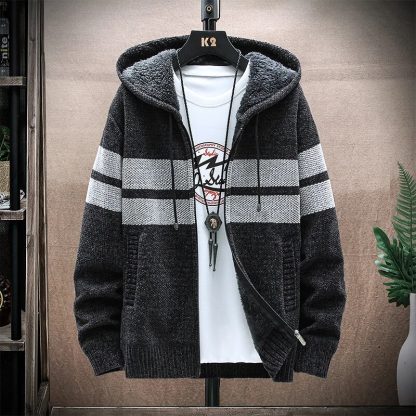 Cozy Knitwear Style Hoodie - Image 4