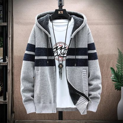 Cozy Knitwear Style Hoodie