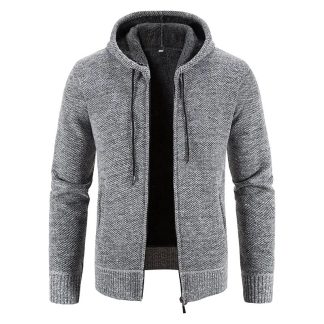 Gray Zip-Up Hoodies