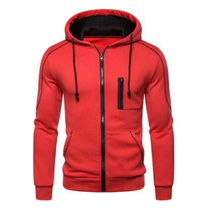 Casual Slim Zipper Sweatshirt Hoodie - Image 4