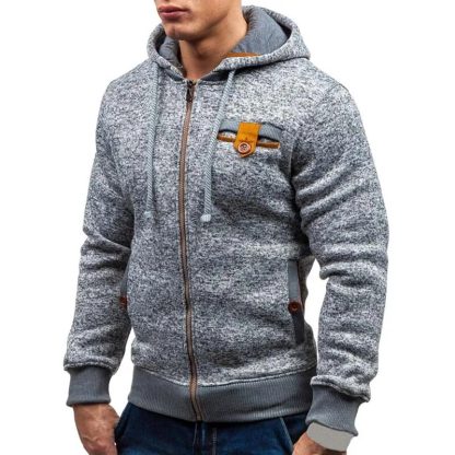 Zip-Up Hoodie with Side Pocket - Image 3