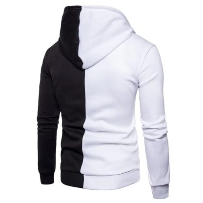 Casual Two-Colors Hoodie Jacket - Image 4