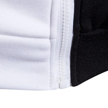 Casual Two-Colors Hoodie Jacket - Image 6