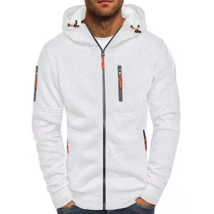 Fashion Zip-Up Pocket Hoodie Jacket - Image 6