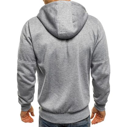 Casual Sports Zippered Pocket Hoodie - Image 3