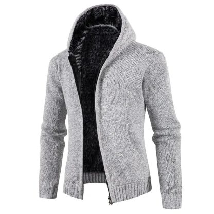 Solid Thick Fleece Hoodie - Image 2