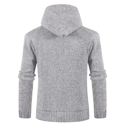 Solid Thick Fleece Hoodie - Image 3