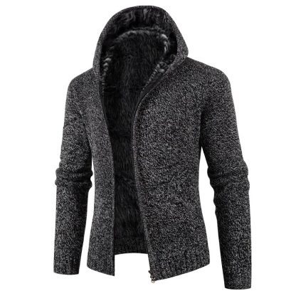 Solid Thick Fleece Hoodie - Image 4