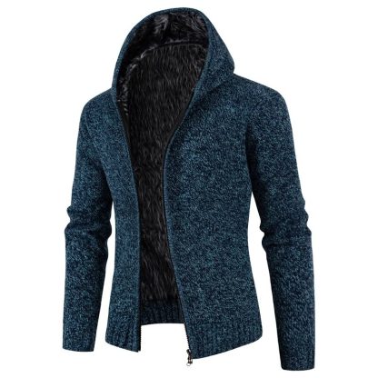 Solid Thick Fleece Hoodie - Image 5