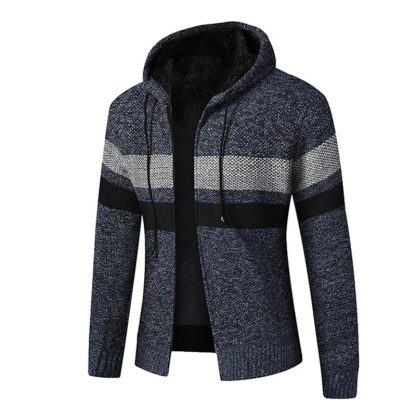 Stylish Hooded Knit Hoodie - Image 4