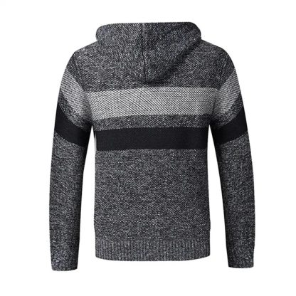 Stylish Hooded Knit Hoodie - Image 2