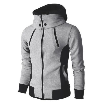 Sports-Inspired Collar Up Hoodie - Image 4