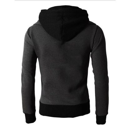 Sports-Inspired Collar Up Hoodie - Image 5