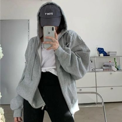 Oversized Retro Pocket Hoodies - Image 4