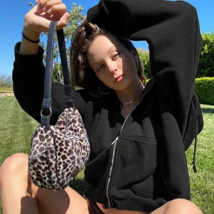 Oversized Retro Pocket Hoodies - Image 6