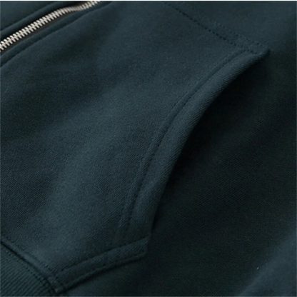 Loose Sweatshirt  Zipper Hoodie - Image 5