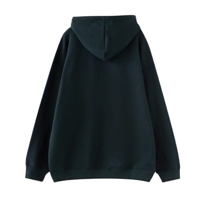 Loose Sweatshirt  Zipper Hoodie - Image 2