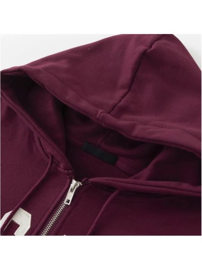 Long Sleeves Vintage Sweatshirt Hoodie - Image 3