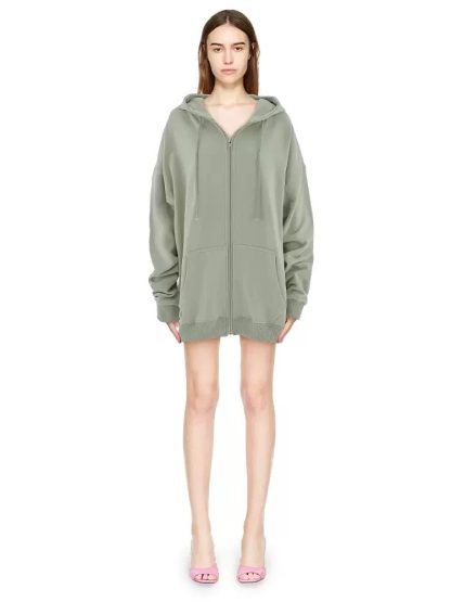 Zipper-up Sweatshirt Hoodie - Image 7