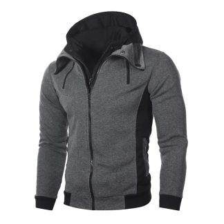 Streetwear Neck-Covered Hoodie Jacket