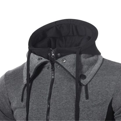 Streetwear Neck-Covered Hoodie Jacket - Image 6